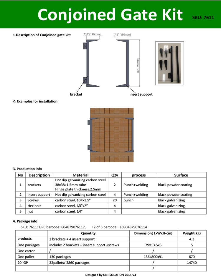 Conjoined Gate Kit
