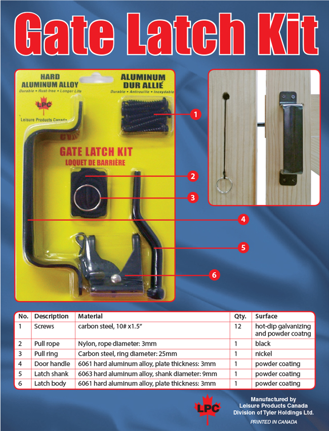 Gate Latch Kit